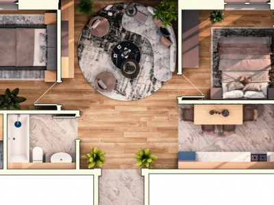 Apartament 3 Camere | 70 MP  | zona OMW Marasti