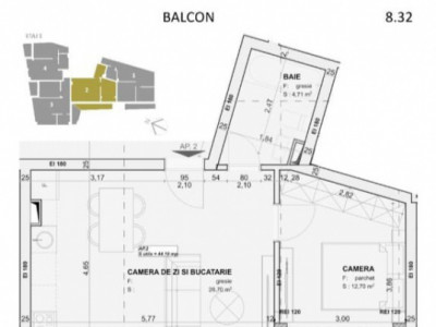 Apartament 2 Camere | Semidecomandat | zona P-ta Mihai Viteazu 