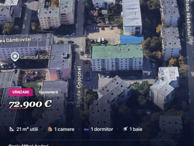 Garsonieră Mărăști – Zona Expo | Bloc reabilitat | Ideală pentru investiție